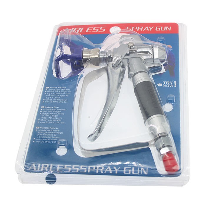 Pistola Airless Alta Presión silver black